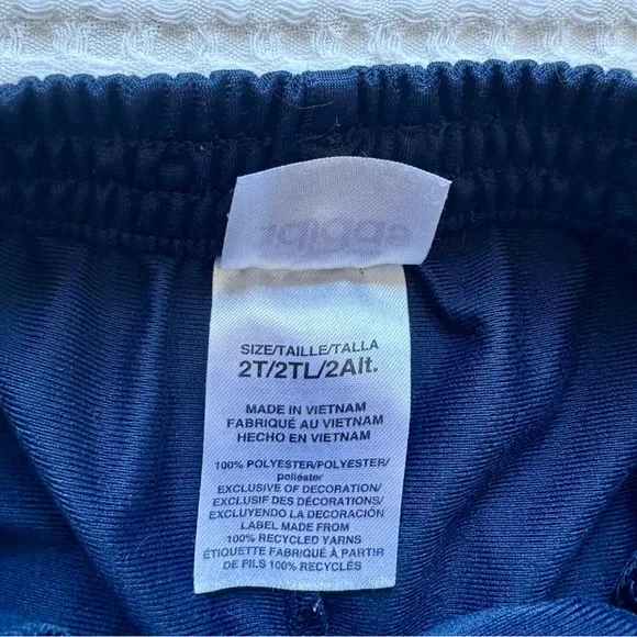 Adidas Toddler Boy Navy Stripe Track Pants - Size 2T - Picture 4 of 5